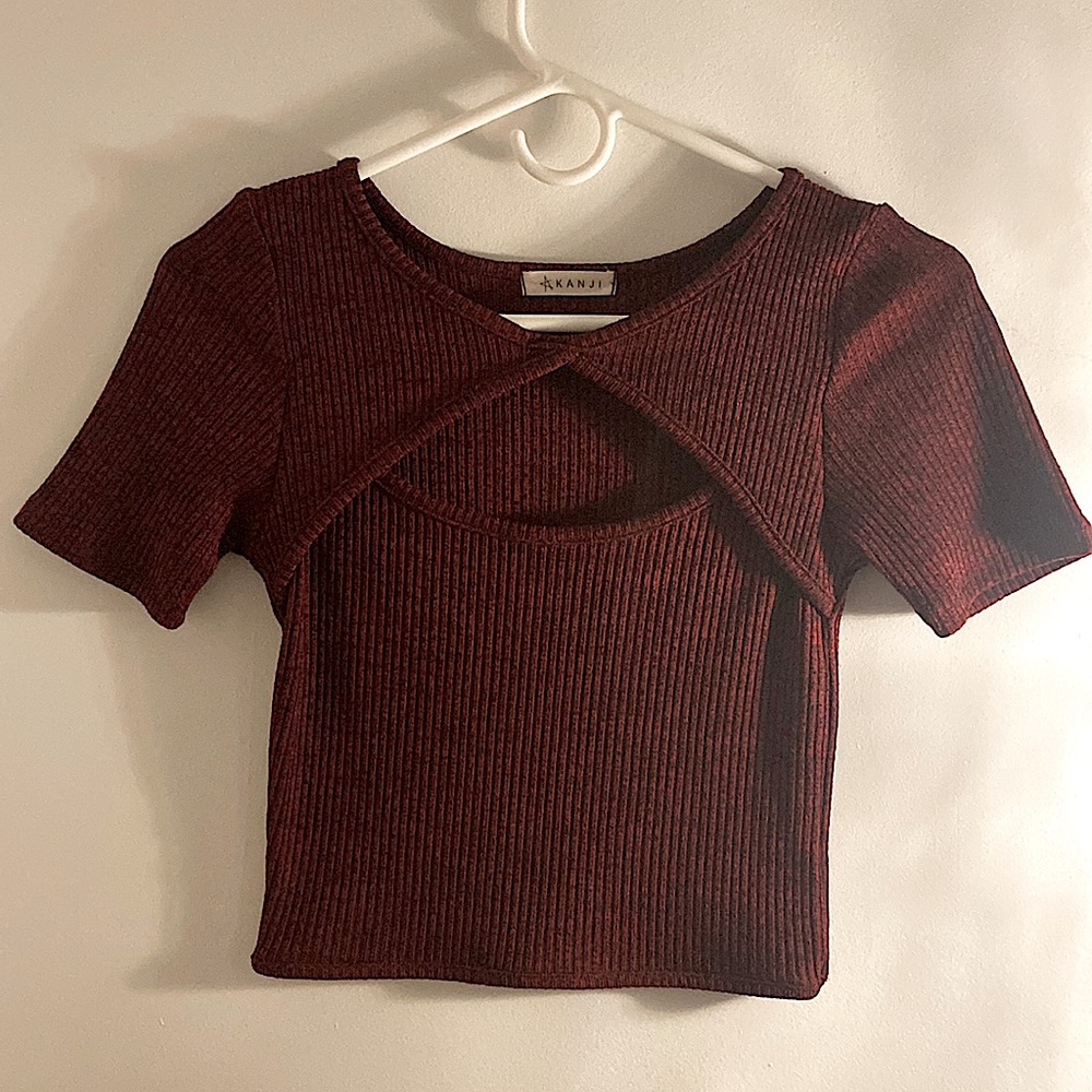 Medium Ribbed Charlotte Russe Crop Top